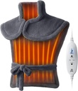 BOB OG BRAD opvarmning Pad for Rygsmerter Relief, FSA Edge- vægtet elektrisk varmepad for Neck HSA Støtteberettiget, Skuldre & Full Body Relief, Hurtig opvarmning, ETL certificeret, gave til kvinder Mænd Familie 24 "x34"