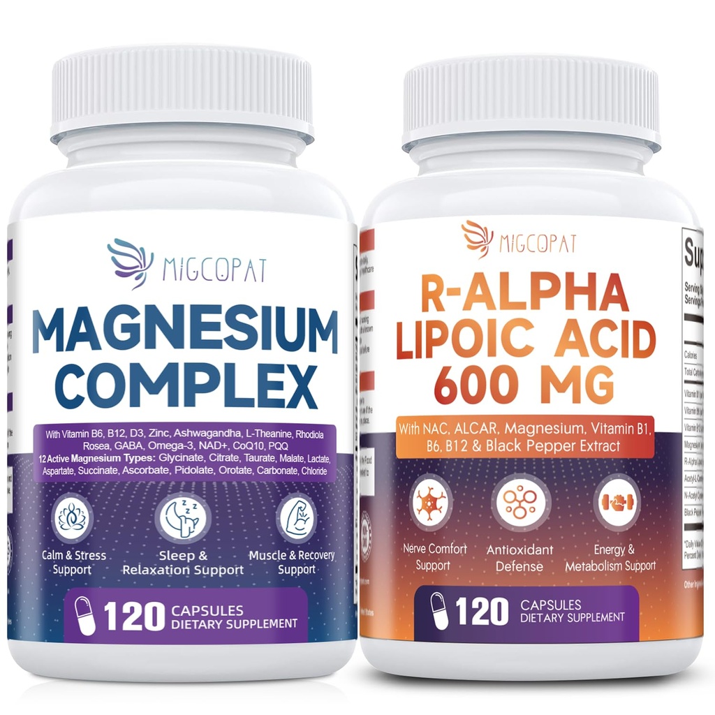 Magnesium Complex + R-Alpha Lipoic Acid 600mg