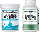 Physician's CHOICE Bloat & Gas Probiotic 30ct + 60 Billion Probiotic 30ct - Digestive Wellness Bundle