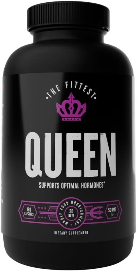 The Fittest Queen orgel supplement, Hormone & Energy Support, 180 kapsler