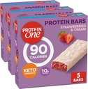 Protein Strawberries and Cream Protein Bars, GLP-1 Friendly, 5 Ct, 4.8 oz (Pack of 3)