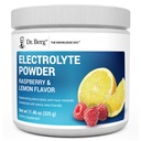Dr. Berg Zero Sugar Hydration Keto Electrolyte Powder - Forbedret w / 1000 mg kalium & Real Pink Himalayan salt (IKKE bordsalt) - Hindbær & Lemon Flavor Hydration Drink Supplement - 50 Servering