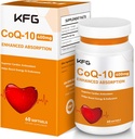 KFG CoQ10 400mg Softgels, Coenzym Q10 Supplements Heart Health, Cardiovaskulær Health, immunsystem & Cellular Energy Production, Gluten Free