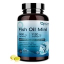NATURE TARGET Fish Oil Mini 1400mg, High-Potency Omega 3 Supplement with Vitamins A & D3 & E, Supports Heart, Brain, Joints & lmmune System, Non-GMO, 120 Softgels, Wild-Caught