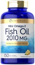Carlyle Mini Fish Oil Softgels | 2010 mg | 150 Omega-3 Pills | with EPA & DHA | Non-GMO & Gluten Free Supplement