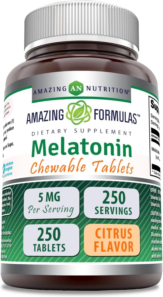 Amazing Formulas Melatonin Chewable Supplement Note 124; 5 Mg Per Serving