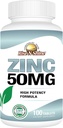 Rise- N- Shine 50 Mg Zink Kosttilskud - immuntilskud - højpotens antioxidant - 100 dages forsyning (100 tabletter)