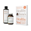 ALGAECAL Bundle - Calcium tillæg med D-vitamin + K2, Mag, Boron & Omega 3 Fish Oil med EPA & DHA og bog af Lara Pizzorno Sunde Bones Sunde dig, at øge knogleresultat