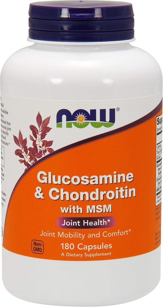 Glucosamin & Chondroitin med MSM - 180 Veg kapsler