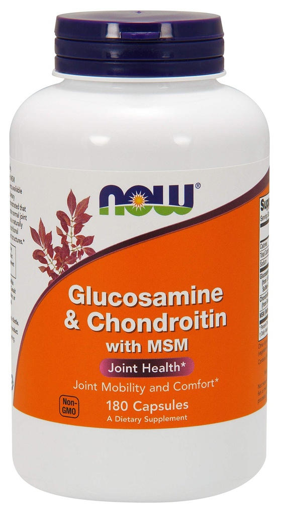 Glucosamin & Chondroitin med MSM - 180 Veg kapsler
