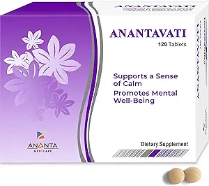 Anantavati Sleep Supplement - Ekstra styrke Bacopa til stress Relief & Deep Sleep - 120 vegetariske tabletter
