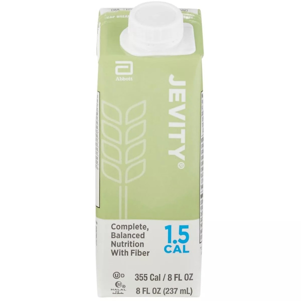 Jevity 1.5 Cal High Protein Nutrition with FOS, 8-Ounce Cartons (Pack of 24)