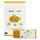 GENIUS GREENS High Protein Bars Low Sugar - Less than 1g of Sugar Protein Bars, Low Carb, Gluten Free - 36% Protein (10g) - 7 Brain Foods - Support Brain Health - Memory - Focus - Contains Lions Mane Mushroom - Green Blend - Turmeric - Genius Greens On-The-Go-Snack - Chocoalte Chip Cookie Dough 1oz. 12 Count