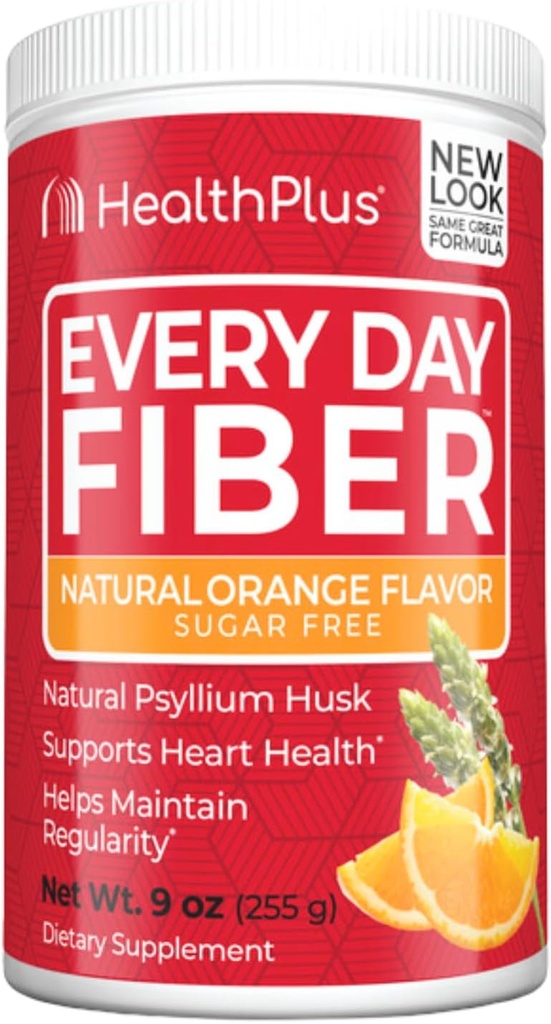 Sundhed Plus hver dag Fiber fordøjelsesstøtte (124; Ingen kunstige Artificial Artificial Artificials) 124; Daglig Fiber for Toxin Elimination til at reducere blodning af 124; Psyllium Husk (124; Orange Artificial Artificial Artificials) 124; 9 Ounces, 36 Tjenester.