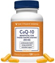The Vitamin Shoppe CoQ-10 200 mg Capsules, Coenzyme Q10 Supplement for Cardiovascular Health & Energy Production, Antioxidant Support, Gluten Free, Dairy Free, 120 Capsules