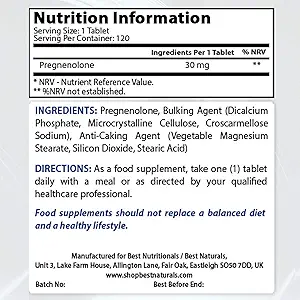 Bedste Naturals DHEA 100mg & Graphenolone 30 Mg