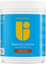 Universal U Replenish & Restore Powder, Hydration & Recovery, fremmer muskel reparation og vækst, Custom Dosing, L- Lysin, L- Glutamin, L- Tryptophan, Ingen kunstige flavors, 30 Serveringer (Mango Twist)