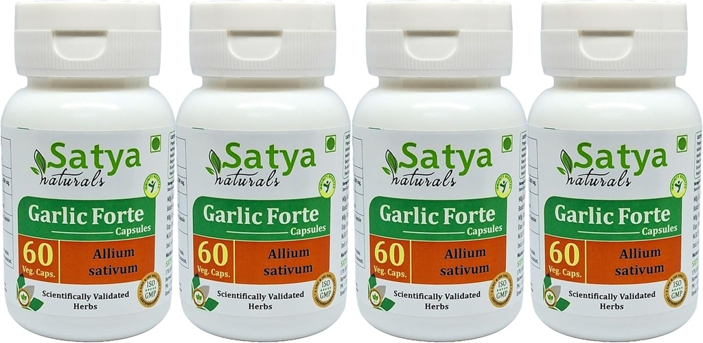 Hvidløg Forte Capsules 500 mg. 60 Veg. Capsule Name 124; Lahsan (Allium Sativum) Uddrag Kapsler til mænd og kvinder