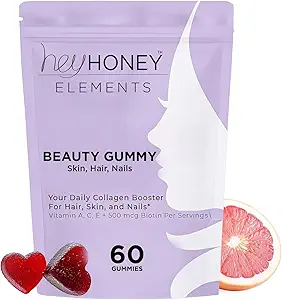 Hey Honey Skin Care Vegan Collagen Gummies - Anti- Aging Beauty Vitaminer til kvinder