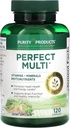 Renhed Produkter Perfect Multi - Multivitamin pakket med vitaminer, mineraler og Phytonutrients - 60 Breakthrough Nutrients - Støtte til sund Immunitet, Normale energiniveauer - 120 kapsler (1)