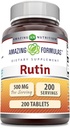 Amazing Formulas Rutin 500 mg 200 tabletter Supplement 124; Non- GMO