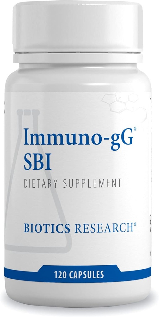 Biotics Research Ultimate Immuno- gG ® SBI, Complete Gut Health and immun Support, Dairy Free, Immunoglobulin Koncentrat for Immunitet og forbedret fordøjelsesstøtte, Gut- Friendly, Allergen Free.