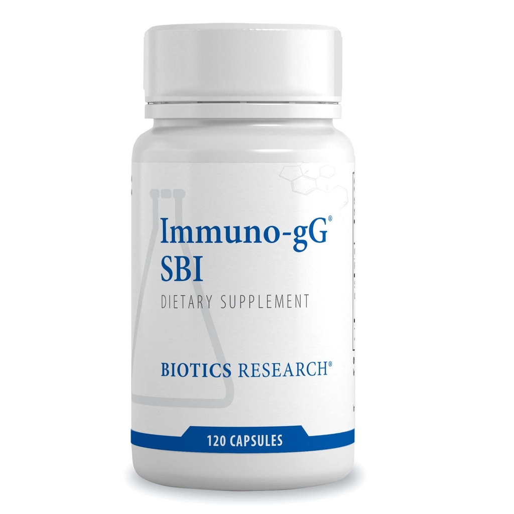 Biotics Research Ultimate Immuno- gG ® SBI, Complete Gut Health and immun Support, Dairy Free, Immunoglobulin Koncentrat for Immunitet og forbedret fordøjelsesstøtte, Gut- Friendly, Allergen Free.