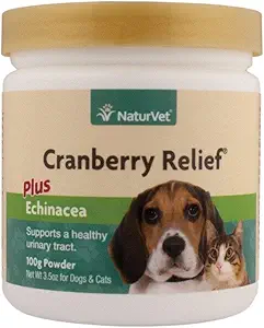 NaturVet Cranberry Relief, 100 Gram pulver, hund og kat sundhed kosttilskud til urinveje