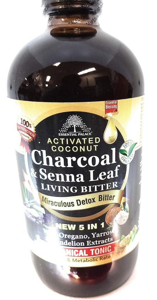 Activated Coconut Charchoal & Senna Leaf Living Bitters