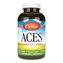 Carlson - ACES, Vitaminer A, C, E + Selenium, Cellular Health & immunsupport, Antioxidant, 300 Softgels