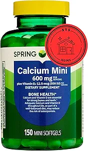 Spring Valley Calcium Plus Vitamin D3 150 Mini Softgels