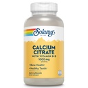 Solaray Calcium citrat w / vitamin D3 1000mg, sunde knogler & tænder, hjerte, muskel & nerve support, 60 Serv, 240 VegCaps