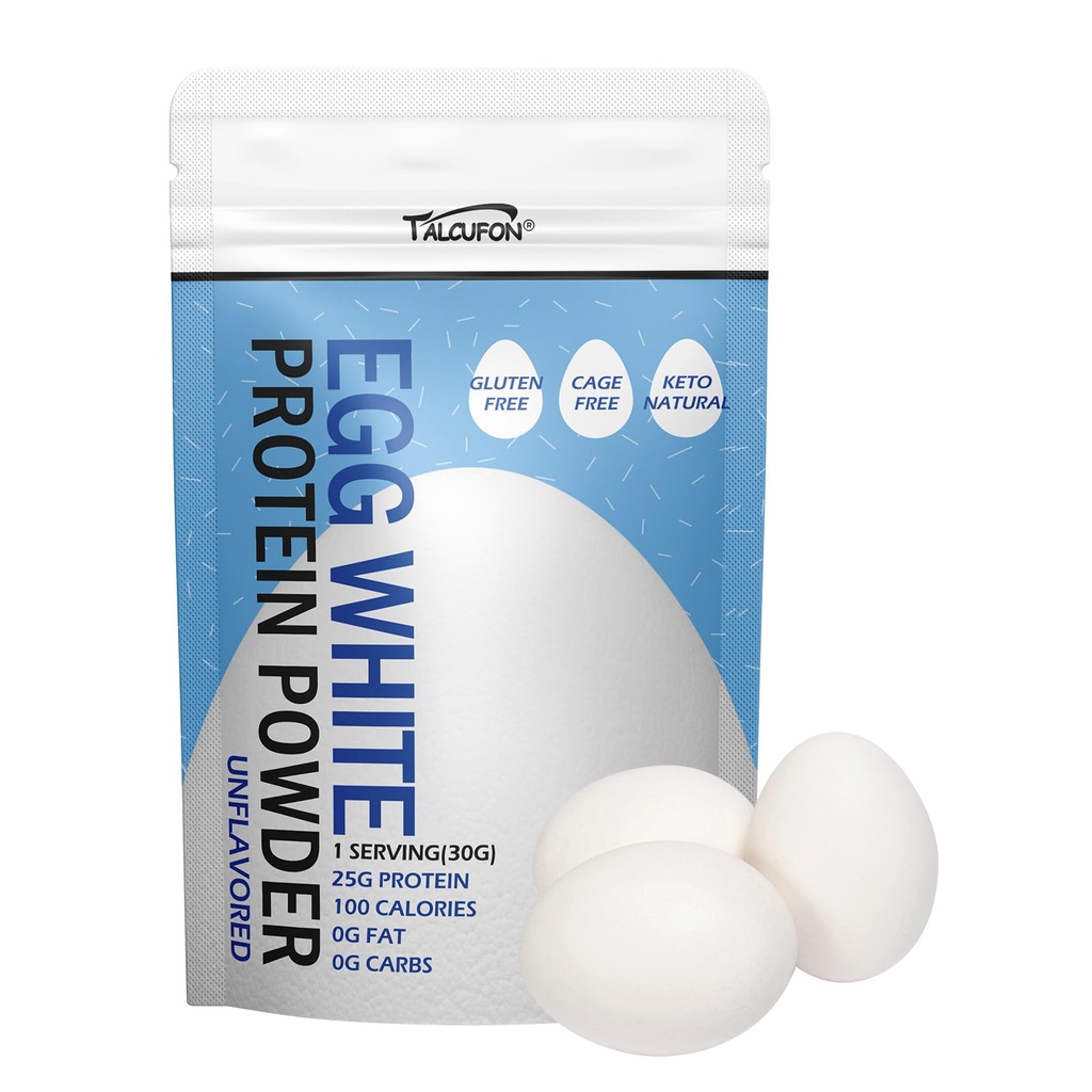 Egg White Protein Powder 8Oz Pasteurized Ingen tilsætningsstoffer, High Protein, Gluten- Gratis Ideel til bagning og madlavning, Unflavored 227G