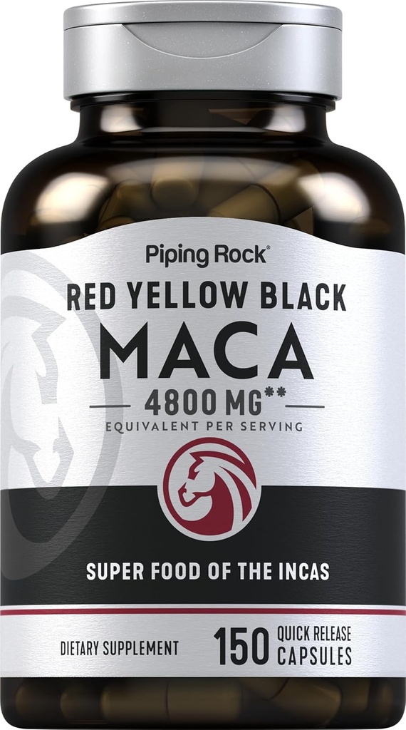 Piping Rock Maca Root Capsules Note 124; 4800mg