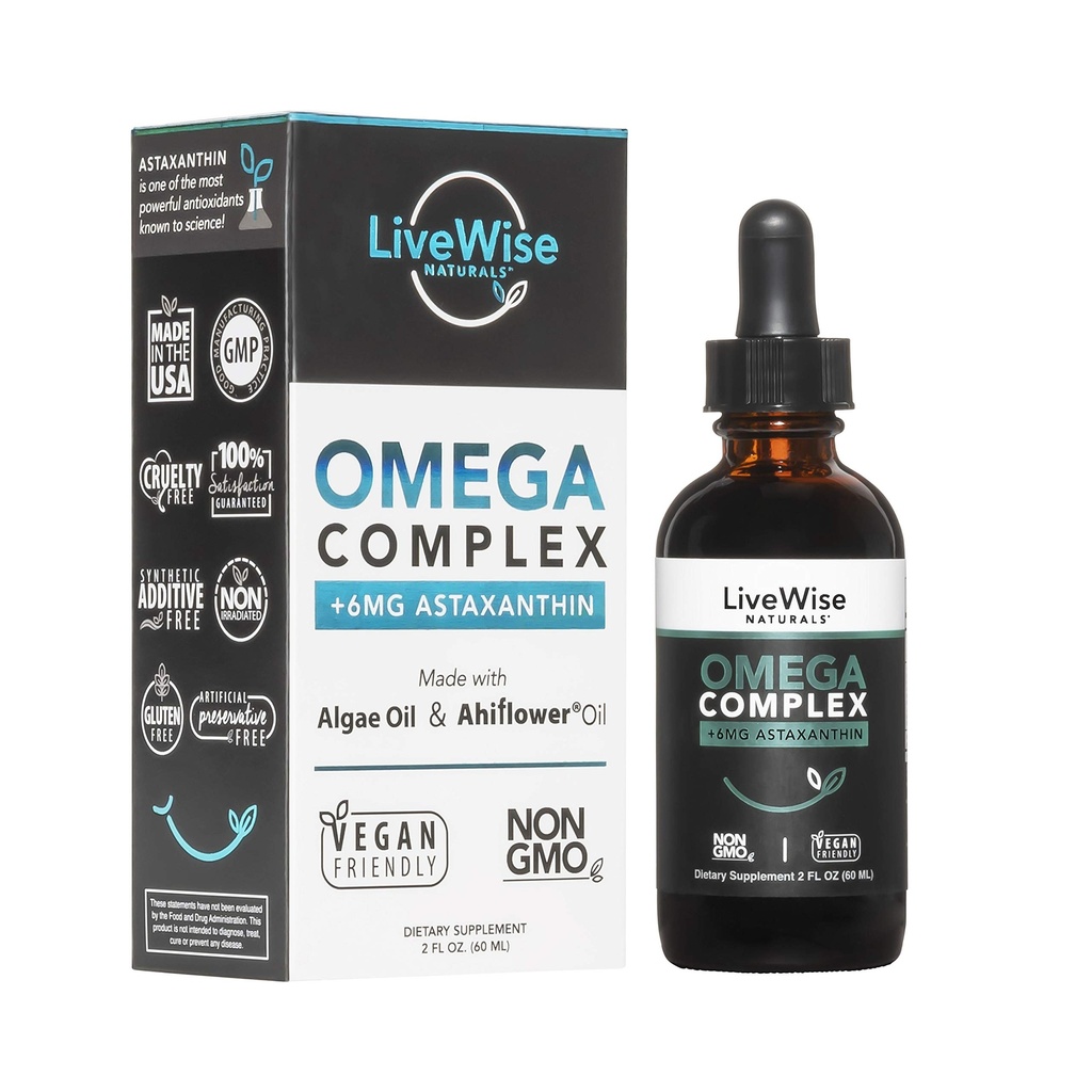 Vegan DHA Omega 3 Fatty Acids for Women and Men – Algae Omega 3 DHA Supplements – Fish-Free EPA DHA Vegan Omega 3 Supplements w/Ahiflower Oil and Astaxanthin Supports Heart, Brain, and Joint Health