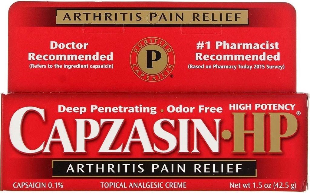 Capzasin HP Arthritis Pain Relief, Creme - 1.5 oz (Pack of 3)