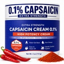Capsaicin Cream Extra Strength - Neuropathy Relief Cream with 0.1% Capsaicin for Arthritis, Muscle, Joint and Lower Back - 4oz