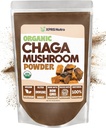 XPRS Nutra Organic Chaga Mushroom Powder - Premium USDA Organic Chaga Mushrooms Powder - Chaga Powder understøtter immunsundhed - Vegan Friendly Superfood til Chaga Tea og drikkevarer (16 oz)