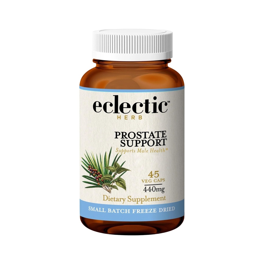 Eclectic Herb - Prostate Support Capsules | Natural Urinary Tract & Prostate Health Supplement for Men | Supports Male Health | Non-GMO, Vegan, Gluten Free (45 CT | 600 mg)