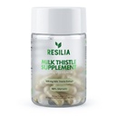 Resilia Milk Thistle Silymarin – 300 mg Supplement with Vitamin C, Inositol, Pueraria Root & Turmeric Extract, High-Absorption Antioxidant-Focused Plant Formula, 30 Vegetarian Capsules