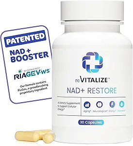 NAD + Supplement 750mg - Avanceret Nicotinamid Riboside til Anti- Aging & Understøtter Cellulær energi ekskl. 124; NAD Plus fremmer DNA & Hjerne sundhed med høj Absorption Formel Tredjeparts Testede 30 Serveringer