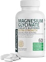 Bronson Magnesium Glycinat 400mg Extra Strength, Vegetar, Chelated for Absorption Gentle on The Mave, Non- GMO, 60 tabletter