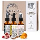 Energy & Vitality Bundle Liquid Vitamin Spray Trio - B12 Methylcobalamin, Iron Bisglycinate, and D3 (Lichen) & K2 (MK4 & MK7), Non-GMO, Gluten Free, Sugar-Free, 2 Fl Oz (60 ml) 540 Days Supply