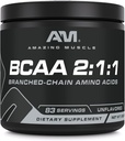 Amazing Muscle BCAA Amino Supplement- 124; 2: 1: 1 Forgrenet Chain Aminosyre- ratio 124; Unflavored Memory 124; Nettovægt 500 Bedste (1.1 Lb); Non-GMO Memory 124; Gluten- Free Memory 124; Lavet i USA