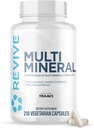 Revive MD Multi Mineral Supplement for mænd og kvinder - Broad Spectrum Mineral Support fremmer sund knogletæthed & skeletal styrke - Calcium, vitamin D, Magnesium & zink - 210 kapsler
