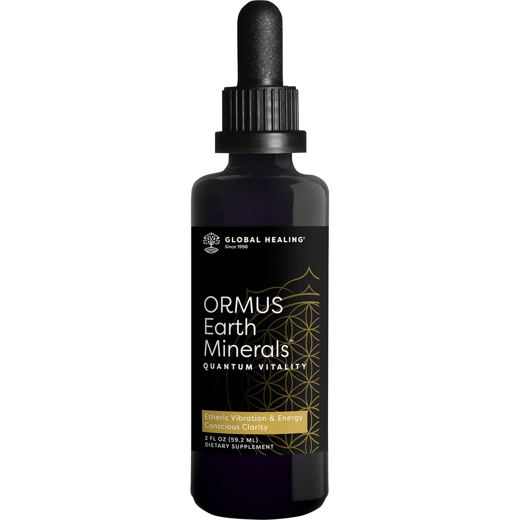 Global Healing Center ORMUS Earth Minerals - Flydende guld, Platinum, Iridium Blend for Lucid Dreaming, Quantum Vitality og Mindful Meditation - Mere Biotilgængelig end monoatomic guld - 2 Fl Oz
