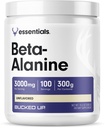 Bucked Up Beta Alanine 300mg Powder, Non- GMO, Gluten- Free, Unflavored (100 Servere)