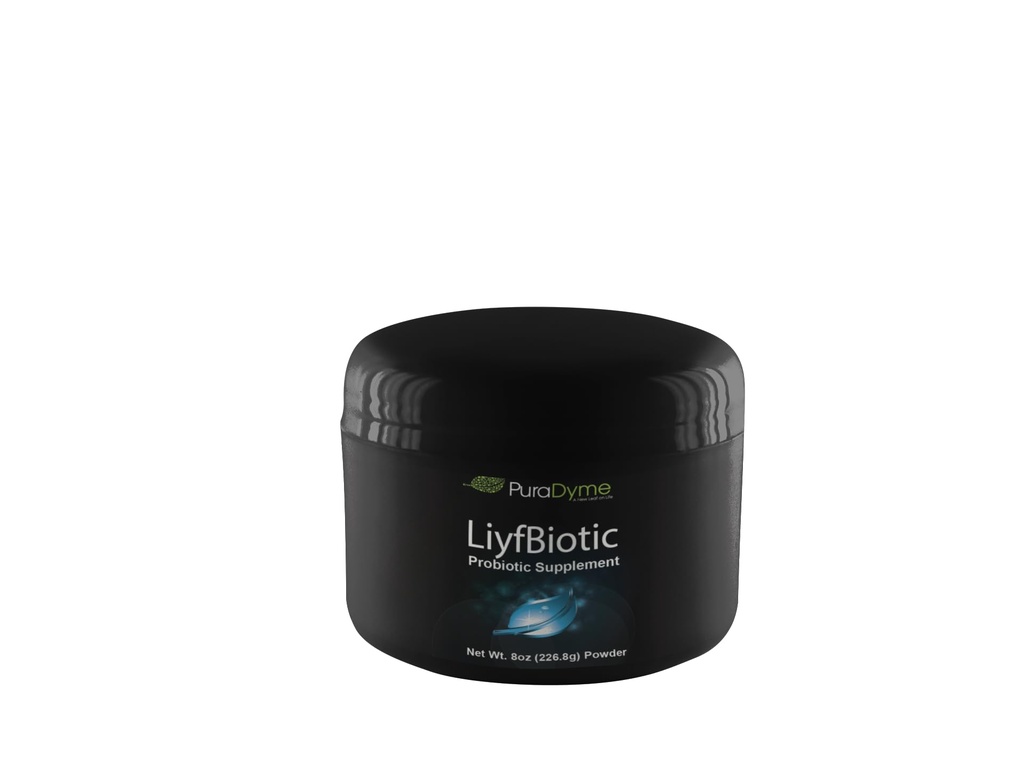 PuraDyme LiyfBiotic – 8 oz Probiotic Powder | Raw, Plant-Based, Vegan, Non-GMO, Enzyme-Rich Blend