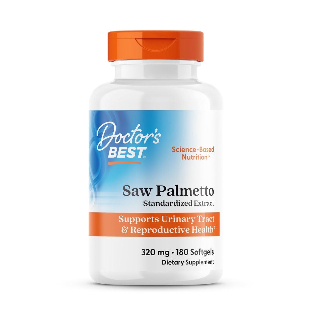 Doctor 's Best Saw Palmetto 320 Mg Softels, 180 Count
