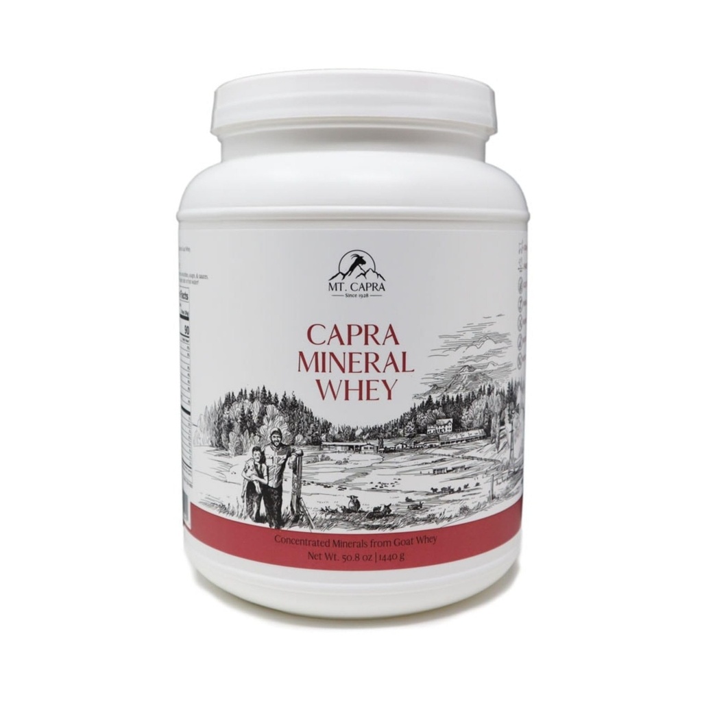 Mt. Capra Mineral Whey Buddy 124; A Whole Food, Bio- Tilgængelig Mineral / Electrolyte Powder supplement fra Geat Milk Whey, Rich in Kalium, Alkaliserende Buddy 124; 56 Servering - 50.8 oz